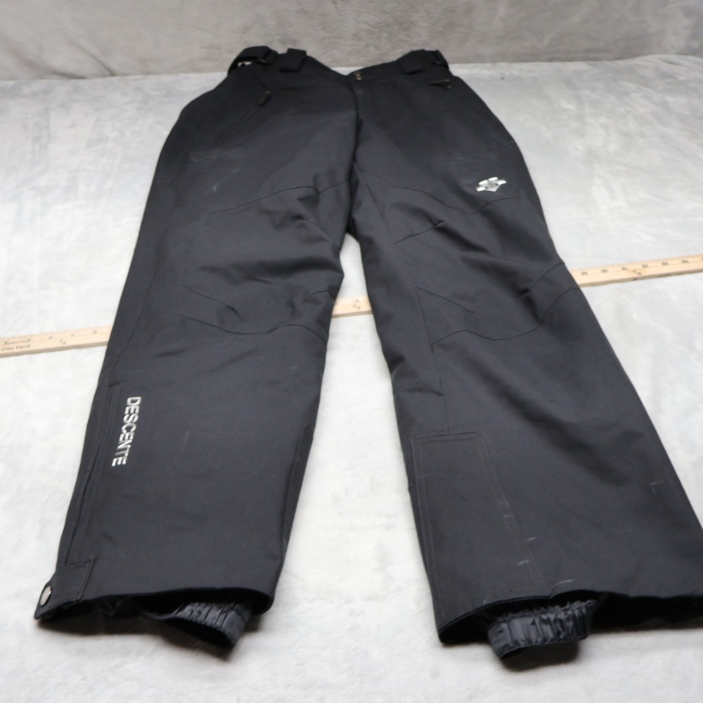 Descente Snow Pants Men 34/Mx32 Black Technical Ski Winter Outdoor Adjustable